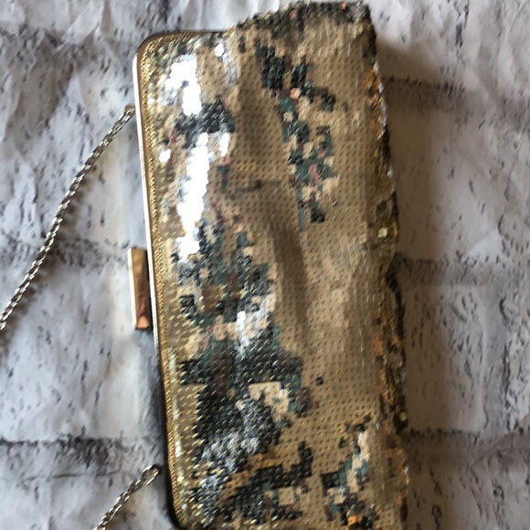BCBGMAXAZRIA Beautiful sequined clutch handbag - Picture 11 of 12